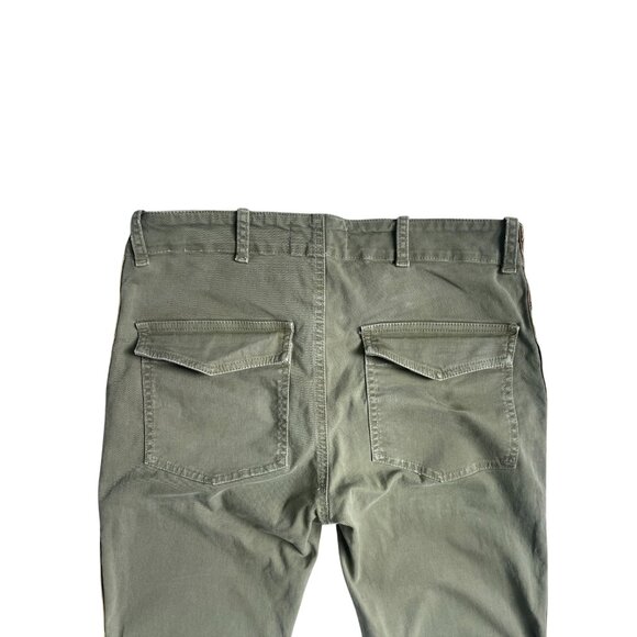 Nili Lotan Army Green with Tape Trim Detail Ankle Length Pant in Size 0 - Picture 7 of 9